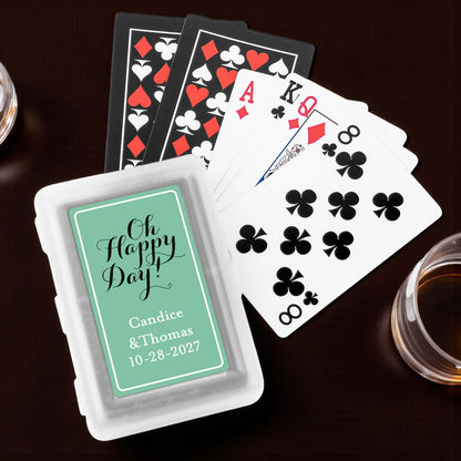 Oh Happy Day! Personalized Playing Cards - Set of 10