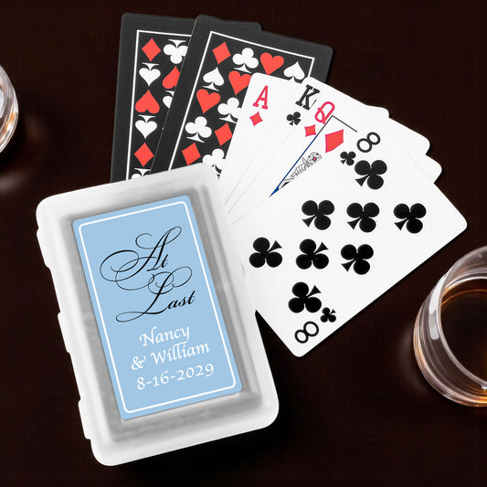At Last Personalized Playing Cards - Set of 10