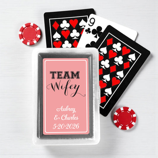 Team Wifey Personalized Playing Cards - Set of 10