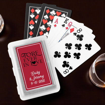 Fore-Ever In Love Personalized Playing Cards - Set of 10