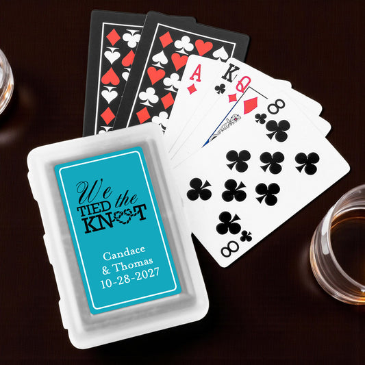 We Tied The Knot Personalized Playing Cards - Set of 10