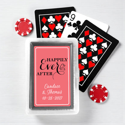 Happily Ever After Personalized Playing Cards - Set of 10