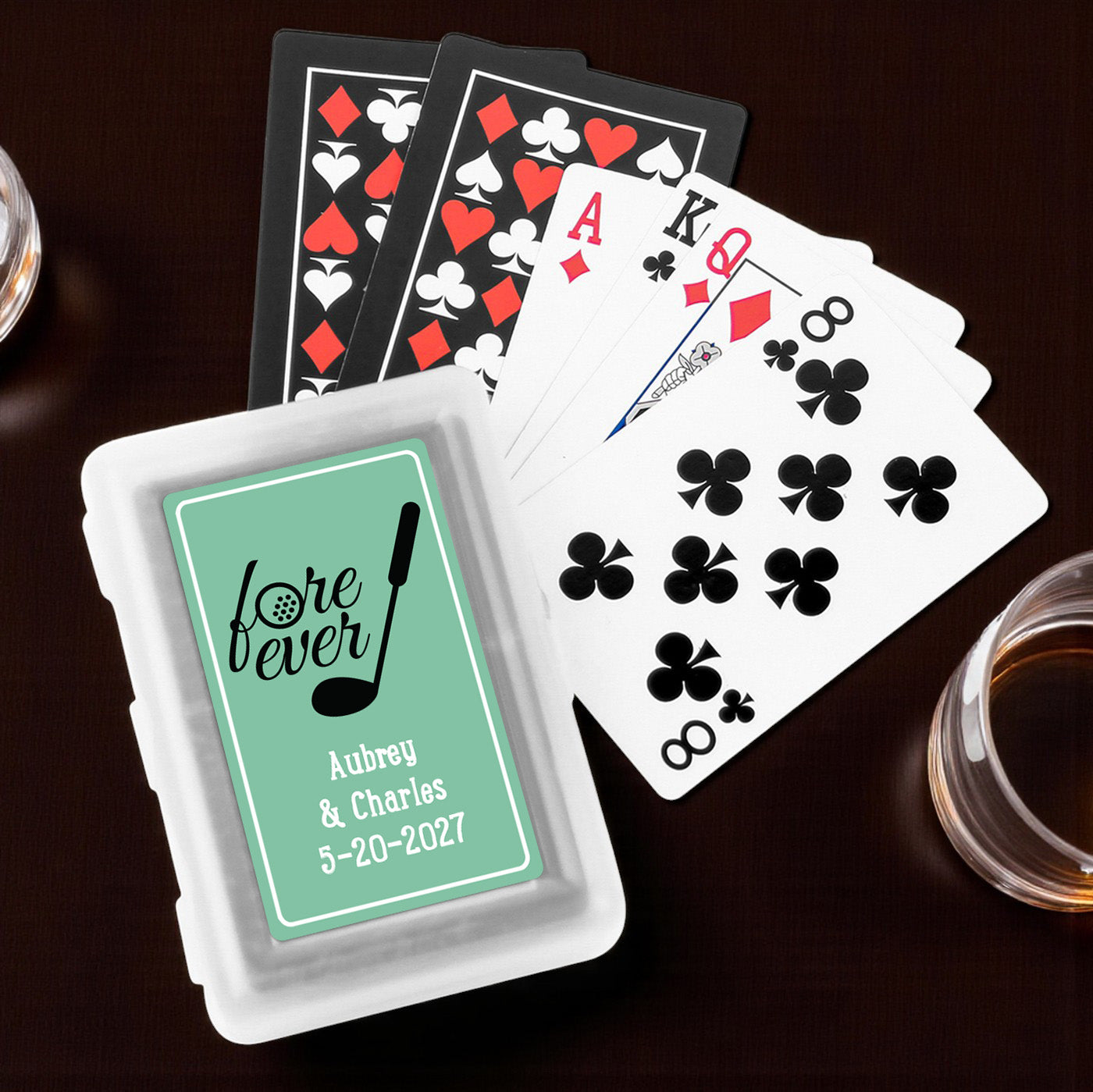 Fore-Ever Personalized Playing Cards - Set of 10