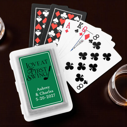 Love At First Swing Personalized Playing Cards - Set of 10