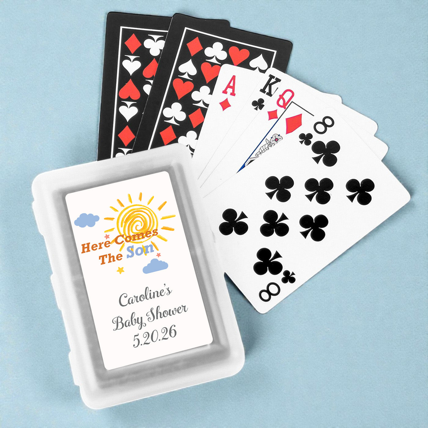 Here Comes The Son Personalized Playing Cards - Set of 10