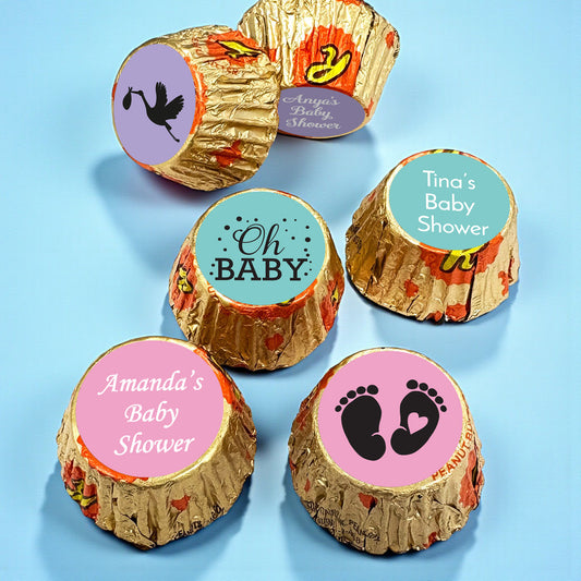 Baby Shower Personalized Reese's Miniature Peanut Butter Cups