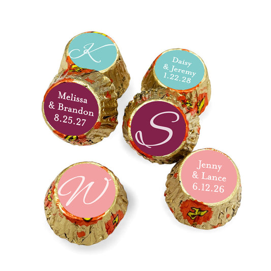 Monogram Script Personalized Reese's Miniature Peanut Butter Cups