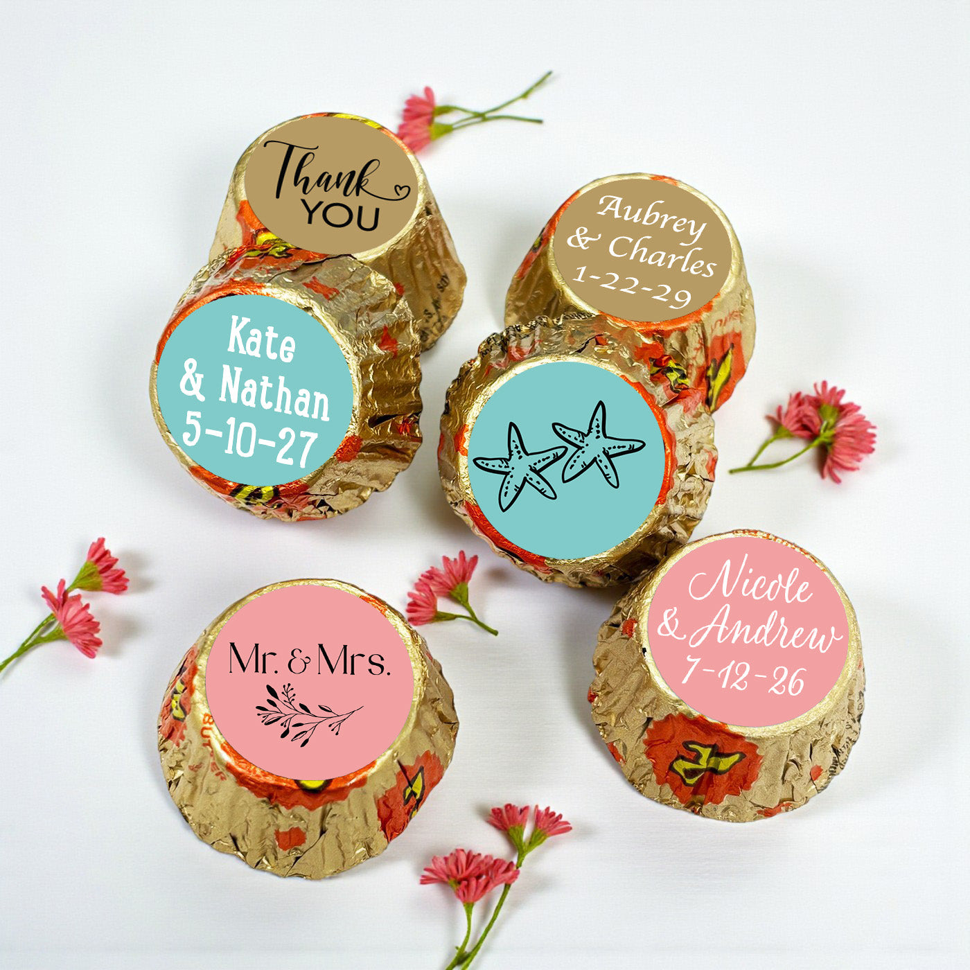 Wedding Personalized Reese's Miniature Peanut Butter Cups