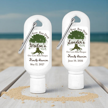 Family Reunion Personalized Mini Sunscreen - Set of 6
