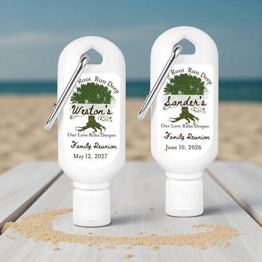 Family Reunion Personalized Mini Sunscreen - Set of 6