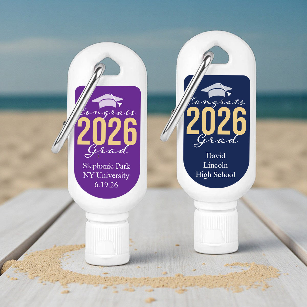 Congrats Grad Personalized Mini Sunscreen - Set of 6