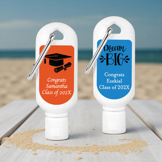 Graduation Personalized Mini Sunscreen - Set of 6