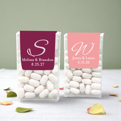 Monogram Script Personalized Tic Tac Labels- Set of 24