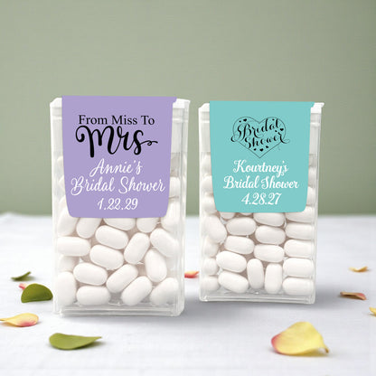 Bridal Shower Personalized Tic Tac Labels- Set of 24