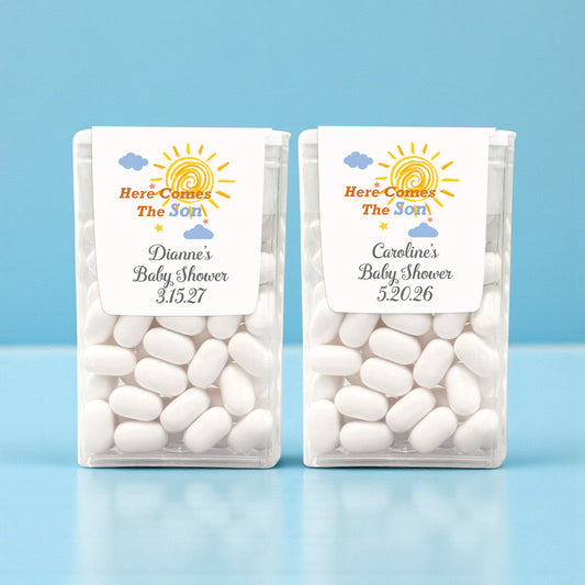 Here Comes The Son Personalized Tic Tac Labels- Set of 24