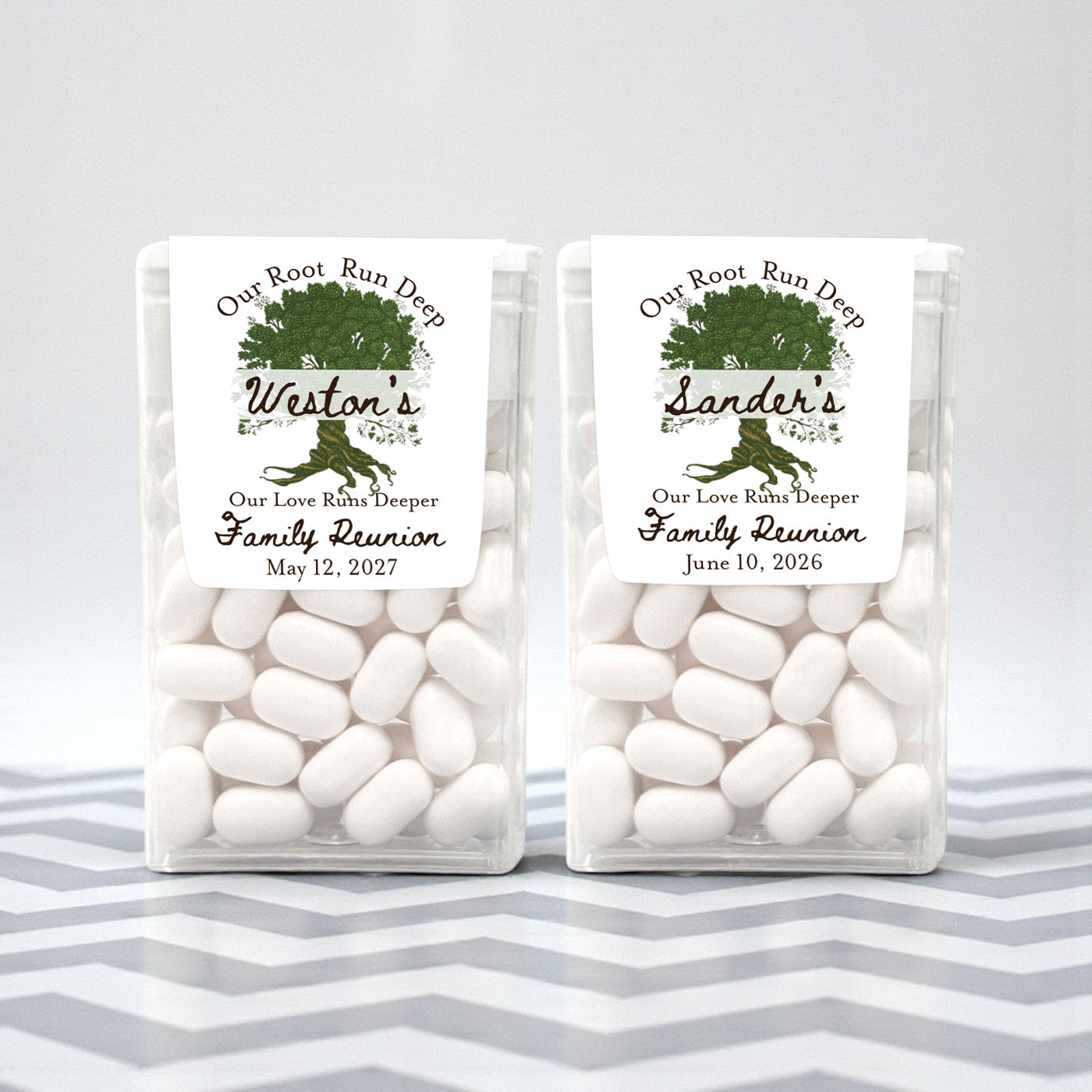 Family Reunion Personalized Tic Tac Labels- Set of 24