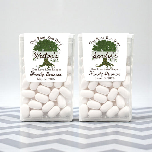 Family Reunion Personalized Tic Tac Labels- Set of 24