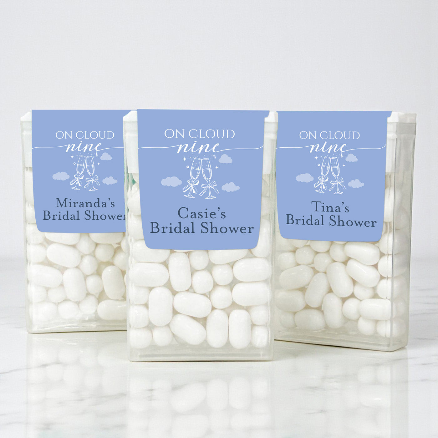 On Cloud Nine Personalized Tic Tac Labels- Set of 24