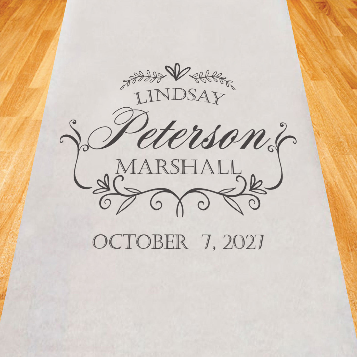 Elegant Personalized Wedding Aisle Runner