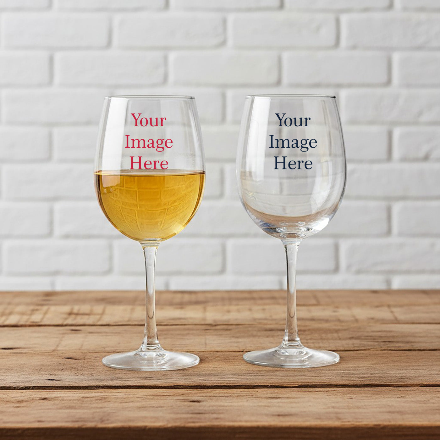 Personalized Wine Glass with Stem - Set of 24