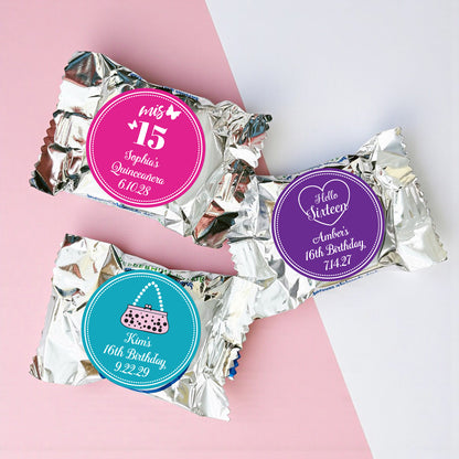 Sweet 16 or Mis Quince Personalized York Peppermint Pattie - Set of 30