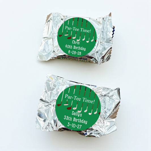Par Tee Time Personalized York Peppermint Pattie - Set of 30