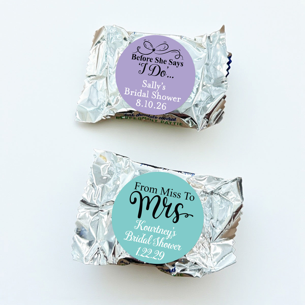 Bridal Shower Personalized York Peppermint Pattie - Set of 30
