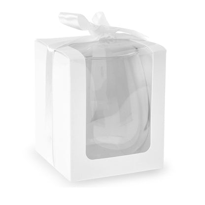 Pink Bow Personalized 9 oz. Stemless Wine Glass - Set of 24